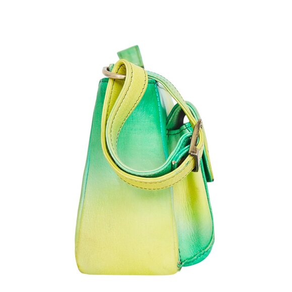 Hand-Painted Crossbody Bag for Women – Cat Artwork – Leather Shoulder Sling Bag - Picture 4 of 7